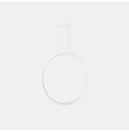 LedsC4 - Luminaria colgante circular vertical INWARD 900mm LED 45,6W 1917lm 4000K 0-10V blanco