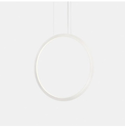 LedsC4 - Luminaria colgante circular vertical INWARD 600mm empotrado LED 31,7W 1475lm 3000K DALI blanco