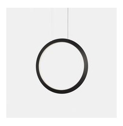 LedsC4 - Luminaria colgante circular vertical INWARD 900mm LED 45,6W 1917lm 4000K 0-10V negro