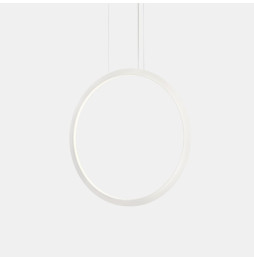 LedsC4 - Luminaria colgante circular vertical INWARD 1200mm empotrado LED 63,5W 2809lm 4000K 0-10V blanco