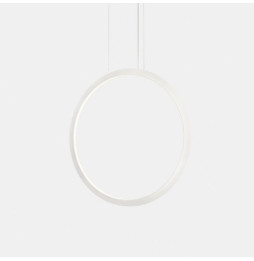 LedsC4 - Luminaria colgante circular vertical INWARD 900mm empotrado LED 45,6W 1438lm 2700K 0-10V blanco