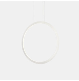 LedsC4 - Luminaria colgante circular vertical INWARD 1200mm empotrado LED 63,5W 2106lm 2700K 0-10V blanco