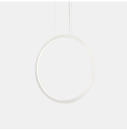 LedsC4 - Luminaria colgante circular vertical INWARD 900mm empotrado LED 45,6W 1917lm 4000K DALI blanco