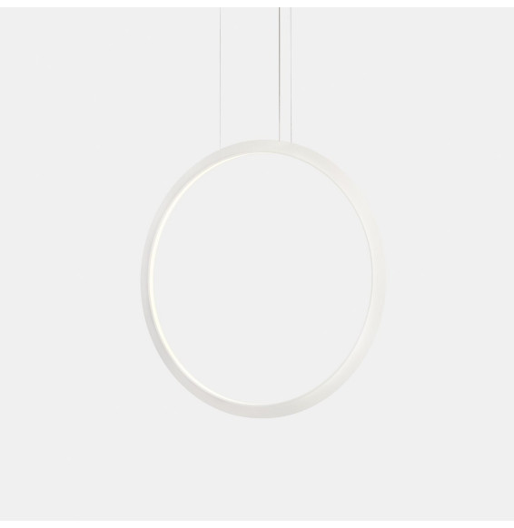 LedsC4 - Luminaria colgante circular vertical INWARD 900mm empotrado LED 45,6W 1917lm 4000K DALI blanco