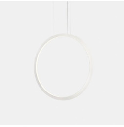 LedsC4 - Luminaria colgante circular vertical INWARD 900mm empotrado LED 45,6W 1677lm 3000K DALI blanco