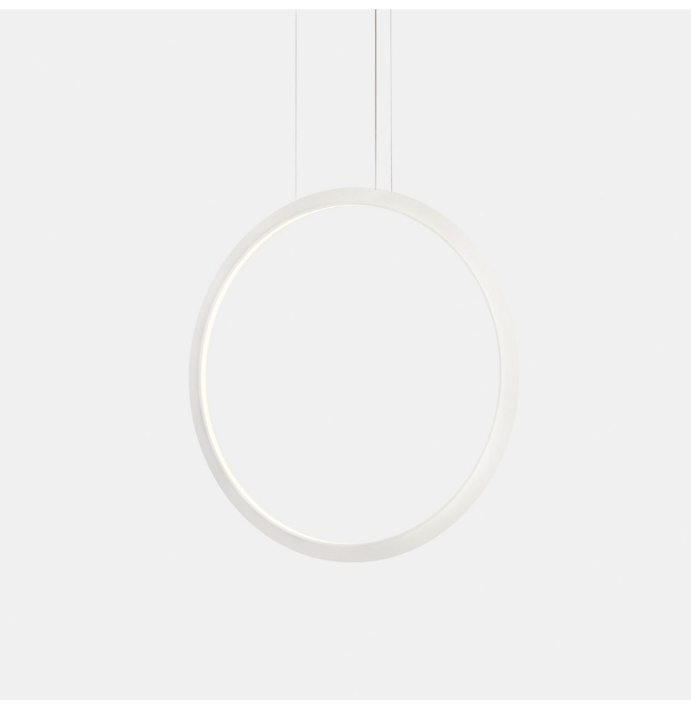 LedsC4 - Luminaria colgante circular vertical INWARD 900mm empotrado LED 45,6W 1438lm 2700K DALI blanco