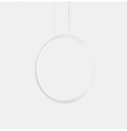 LedsC4 - Luminaria colgante circular vertical INWARD 900mm empotrado LED 45,6W 1677lm 3000K blanco