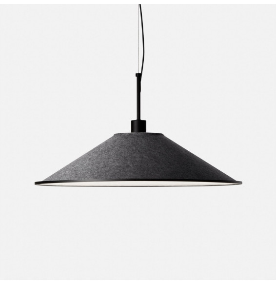 LedsC4 - Luminaria colgante SHOEMAKER 669mm LED 20W 1088lm TW 2700K-6500K DALI DT8 negro gris