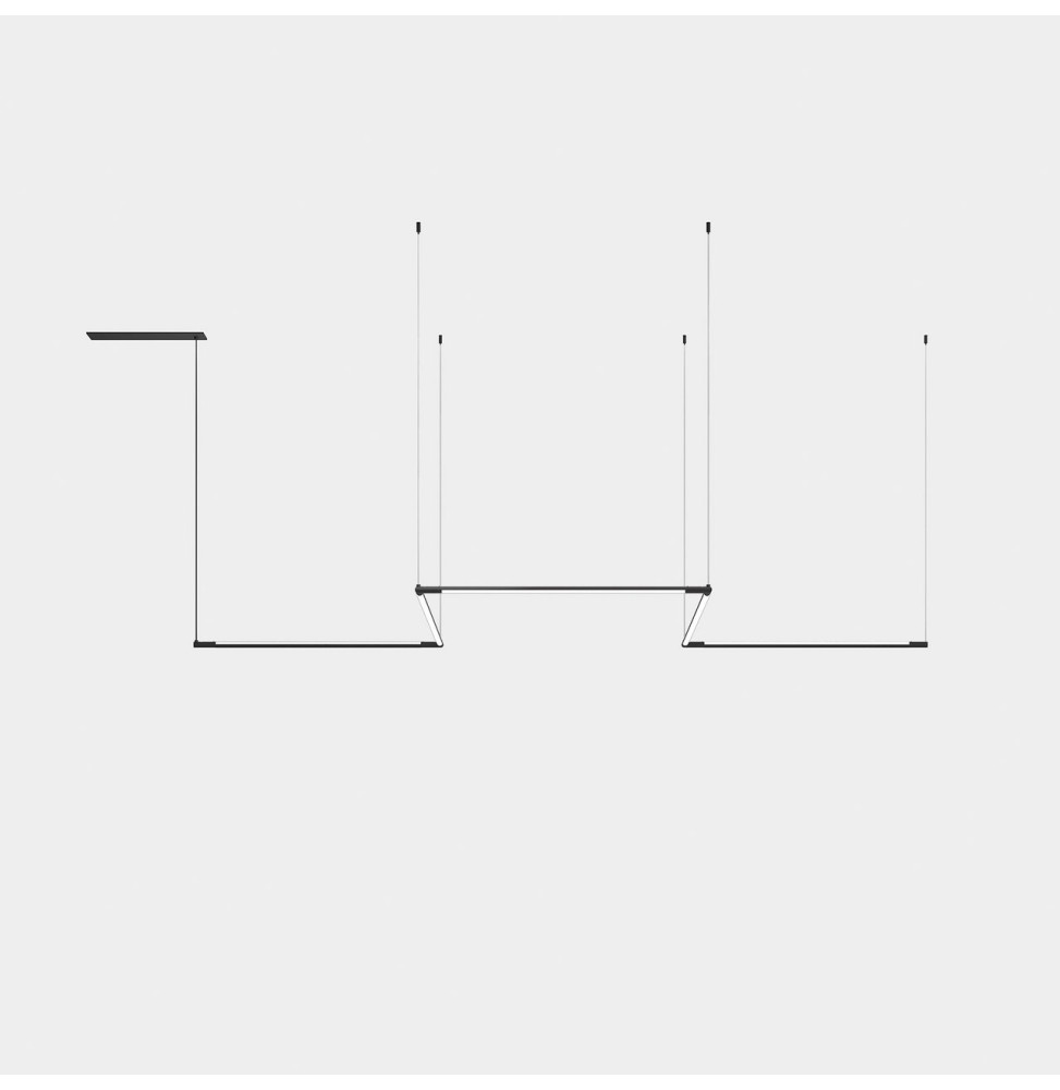 LedsC4 - Luminaria colgante TUBS modular LED 75,5W 2811lm 3000K DALI negro LedsC4 - Luminaria colgante TUBS modular LED 75,5W 2811lm 3000K DALI negro