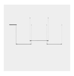 LedsC4 - Luminaria colgante TUBS modular LED 75,5W 2811lm 3000K DALI negro
