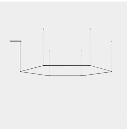 LedsC4 - Luminaria colgante TUBS modular LED 135W 5060lm 3000K DALI negro