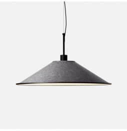 LedsC4 - Luminaria colgante SHOEMAKER 669mm LED 20W 1088lm TW 2700K-6500K DALI DT8 negro gris