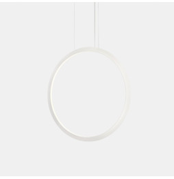 LedsC4 - Luminaria colgante circular vertical INWARD 900mm empotrado LED 45,6W 1917lm 4000K 0-10V blanco