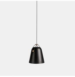 LedsC4 - Luminaria colgante NAPA pequeña E27 23W negro
