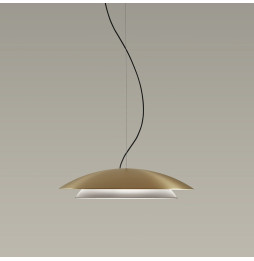 LedsC4 - Luminaria colgante NOWAY grande LED 21,7W 2700K negro oro 813lm