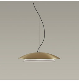 LedsC4 - Luminaria colgante NOWAY grande LED 21,7W 2700K negro oro 813lm