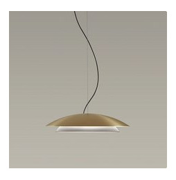 LedsC4 - Luminaria colgante NOWAY grande LED 21,7W 2700K negro oro 813lm
