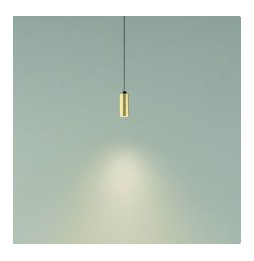 LedsC4 - Luminaria colgante D-TRACK cilindrica 95mm cable 670mm E27 40W oro mate