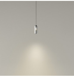 LedsC4 - Luminaria colgante D-TRACK cilindrica 100 cable 2200mm E27 40W negro