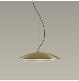 LedsC4 - Luminaria colgante NOWAY grande LED 21,7W 2700K negro oro 813lm