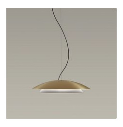 LedsC4 - Luminaria colgante NOWAY grande LED 21,7W 2700K negro oro 813lm