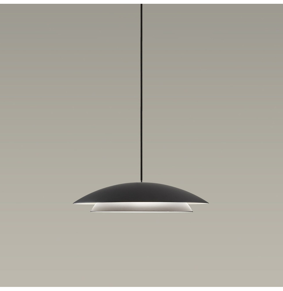 LedsC4 - Luminaria colgante NOWAY pequeña LED 16,5W 2700K negro 618lm