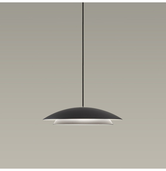 LedsC4 - Luminaria colgante NOWAY pequeña LED 16,5W 2700K negro 618lm