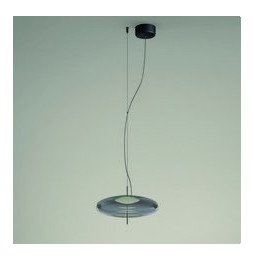 LedsC4 - Luminaria colgante PLAT superficie LED 10,5W 2700K corte de fase negro 762lm