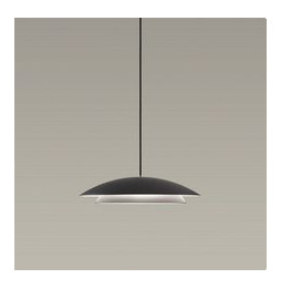 LedsC4 - Luminaria colgante NOWAY pequeña LED 16,5W 2700K corte de fase negro 618lm