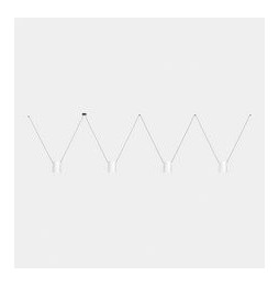 LedsC4 - Luminaria colgante Super ATTIC rectangular 1200mm 4xE27 23W blanco negro