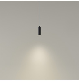 LedsC4 - Luminaria colgante D-TRACK cilindrica 95mm cable 670mm E27 40W negro