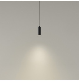 LedsC4 - Luminaria colgante D-TRACK cilindrica 95mm cable 670mm E27 40W negro