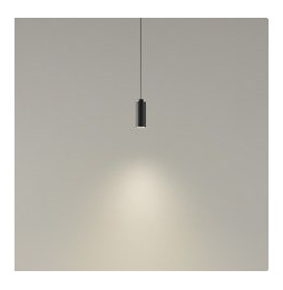 LedsC4 - Luminaria colgante D-TRACK cilindrica 95mm cable 670mm E27 40W negro