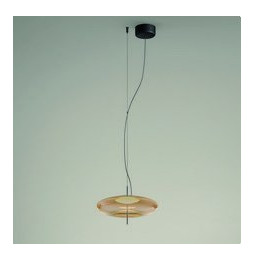 LedsC4 - Luminaria colgante PLAT superficie LED 10,5W 2700K negro 743lm
