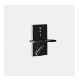 LedsC4 - Aplique ELAMP LED 2,2W 2700K negro oro