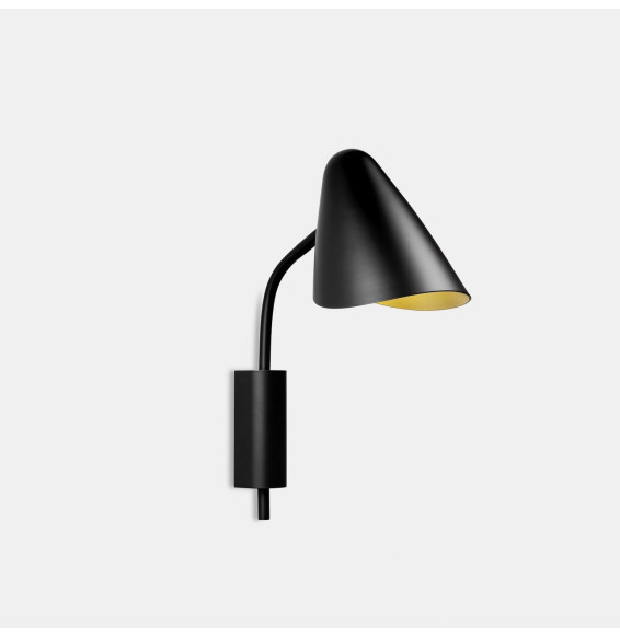 LedsC4 - Aplique ORGANIC E14 23W negro oro