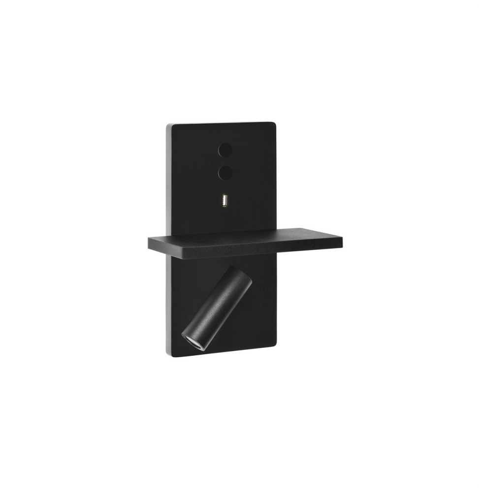 LedsC4 - Aplique ELAMP LED 2,2W 2700K negro LedsC4 - Aplique ELAMP LED 2,2W 2700K negro