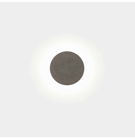 LedsC4 - Aplique IP65 MOAL doble LED 8,2W 3000K cemento gris urbano 312lm