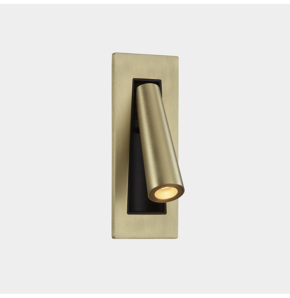 LedsC4 - Aplique empotrado GAMMA LED 2,1W 2700K 137lm oro negro LedsC4 - Aplique empotrado GAMMA LED 2,1W 2700K 137lm oro negro