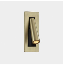 LedsC4 - Aplique empotrado GAMMA LED 2,1W 2700K 137lm oro negro