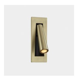 LedsC4 - Aplique empotrado GAMMA LED 2,1W 2700K 137lm oro negro
