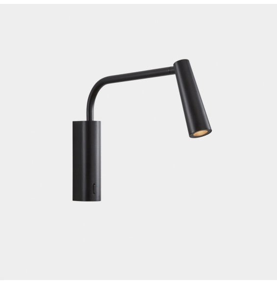 LedsC4 - Aplique GAMMA extend LED 2,1W 2700K 137lm negro