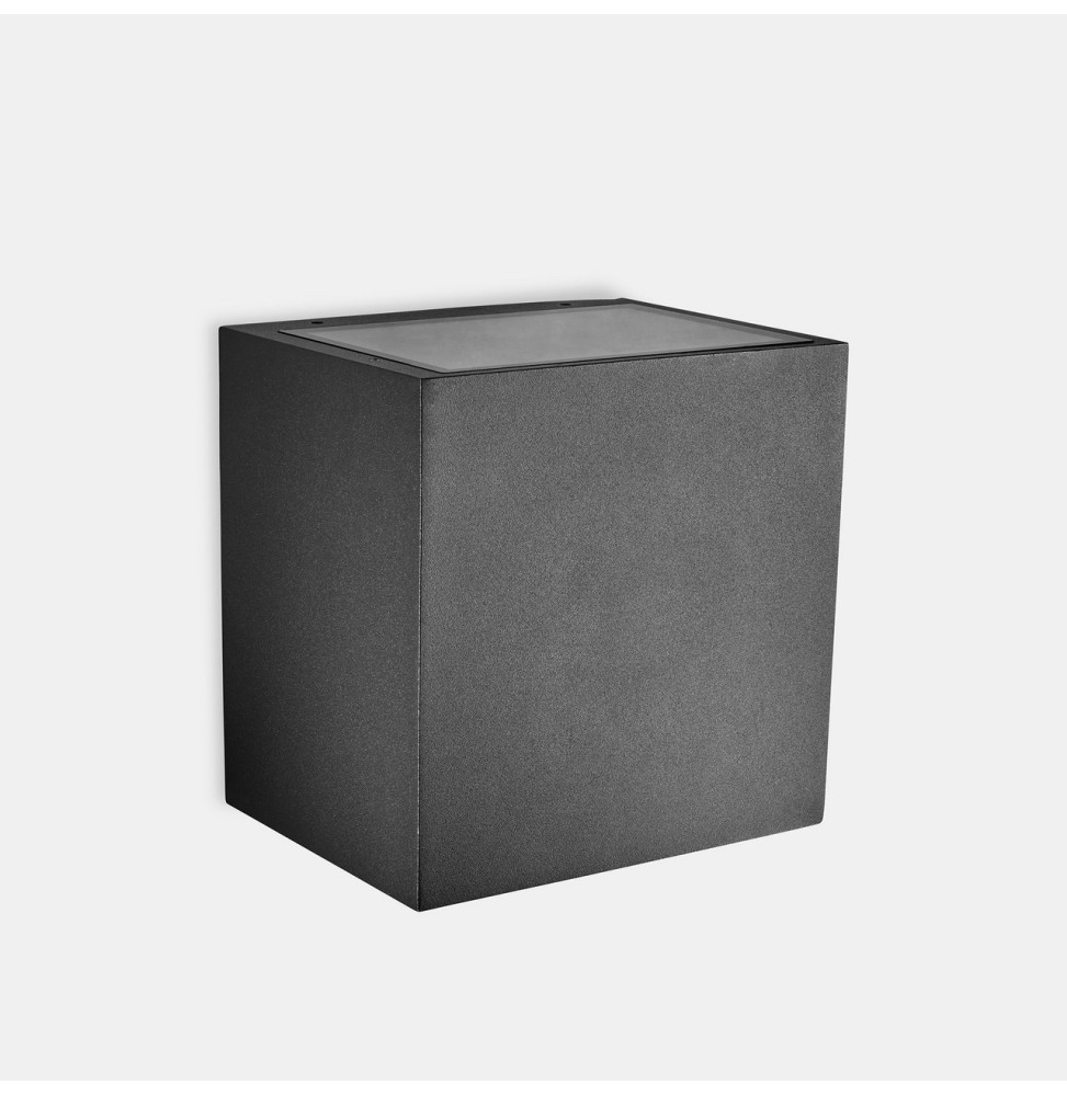 LedsC4 - Aplique IP65 AFRODITA Tech pequeño doble emisión LED 12W 3000K gris urbano 360lm LedsC4 - Aplique IP65 AFRODITA Tech pequeño doble emisión LED 12W 3000K gris urbano 360lm