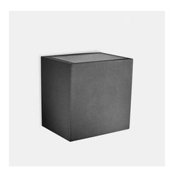 LedsC4 - Aplique IP65 AFRODITA Tech pequeño doble emisión LED 12W 3000K gris urbano 360lm