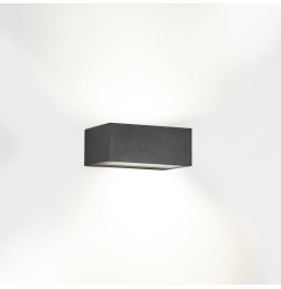 LedsC4 - Aplique IP65 Nemesis LED 70x170mm LED 10,5W 2700K gris urbano 834lm