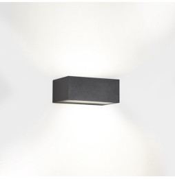 LedsC4 - Aplique IP65 Nemesis LED 70x170mm LED 10,5W 2700K gris urbano 834lm