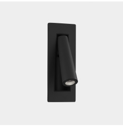 LedsC4 - Aplique empotrado GAMMA LED 2,1W 2700K 137lm negro