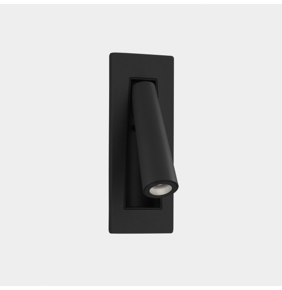 LedsC4 - Aplique empotrado GAMMA LED 2,1W 2700K 137lm negro