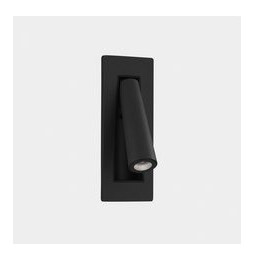 LedsC4 - Aplique empotrado GAMMA LED 2,1W 2700K 137lm negro