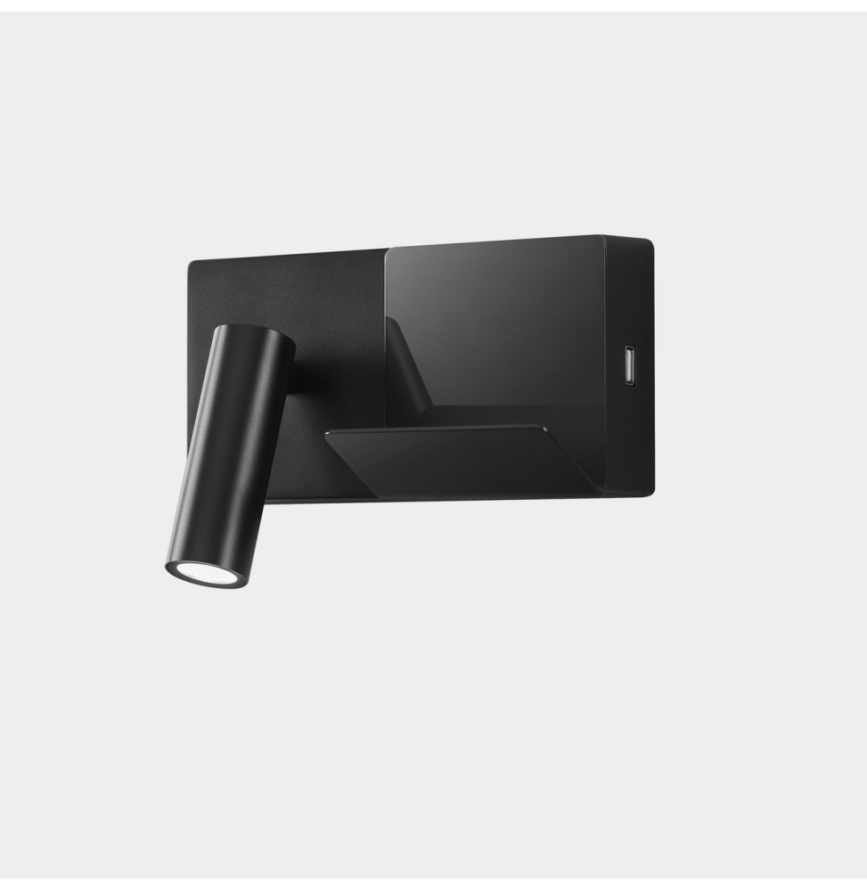 LedsC4 - Aplique ELAMP MINI LED 2W 2700K negro
